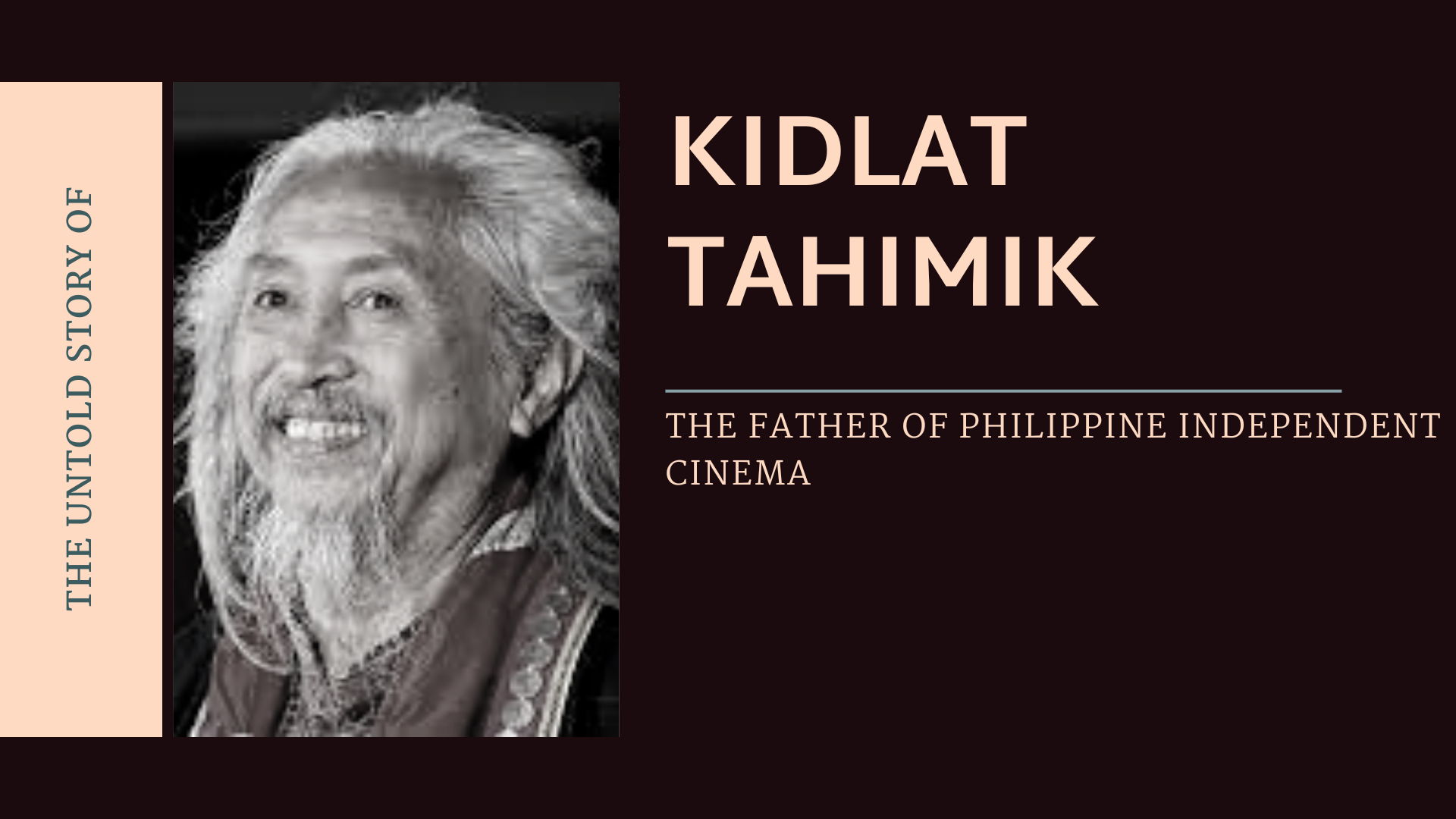 Kidlat Tahimik: The Father of Philippines Independent Cinema