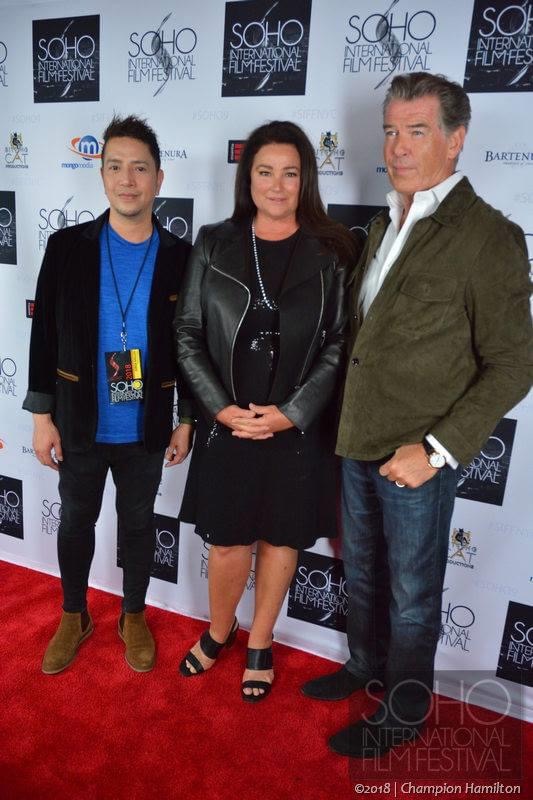 Pierce Brosnan and wife Keely Shaye Smith attended the Soho International Film festival to promote the new documentary 
